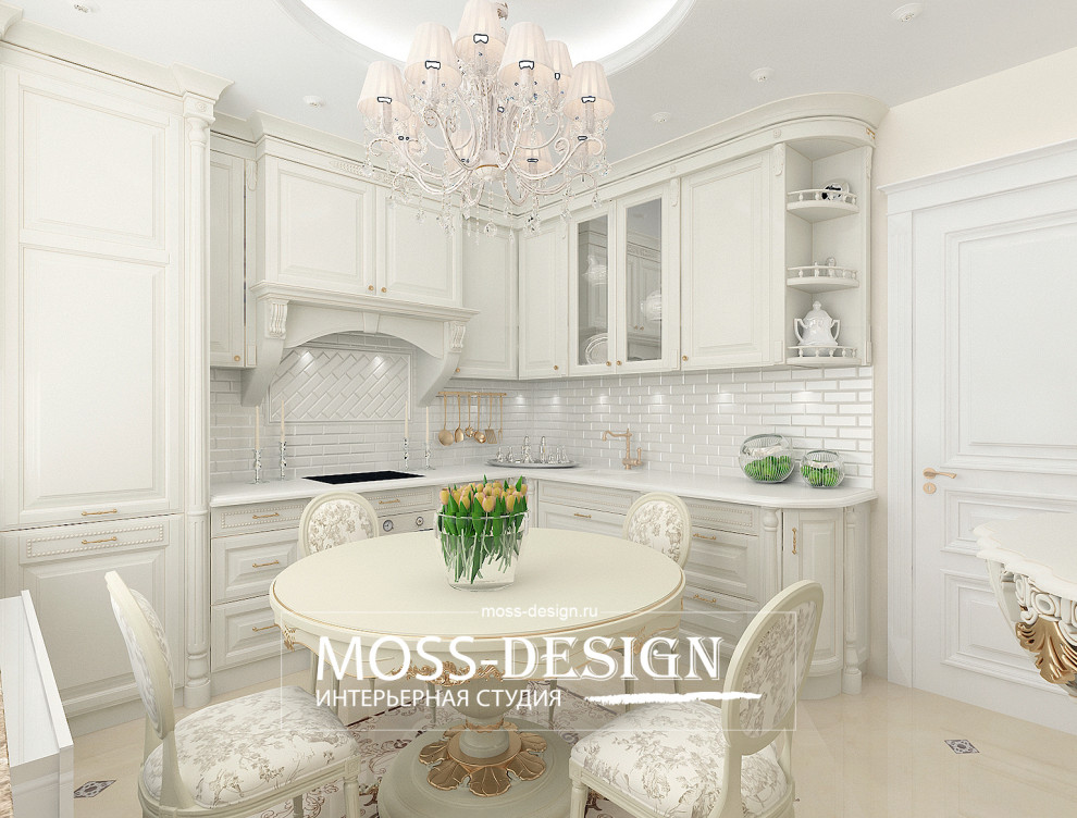 Дизайн двухкомнатной квартиры в современной классике