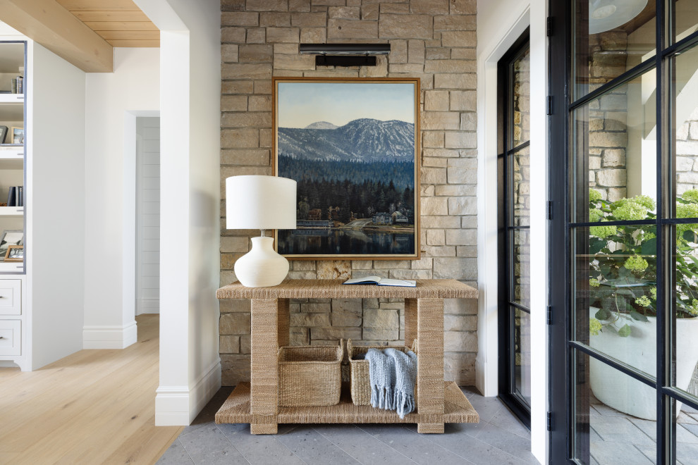 Inspiration for a transitional entryway remodel in Boise