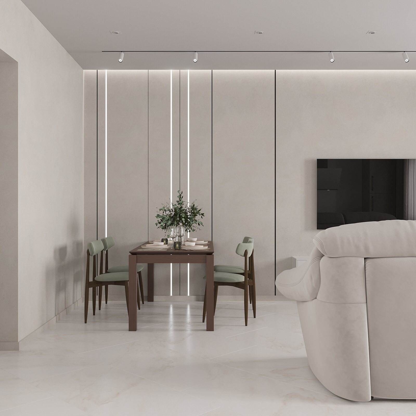 Таунхаус из "вторички" в современный интерьер