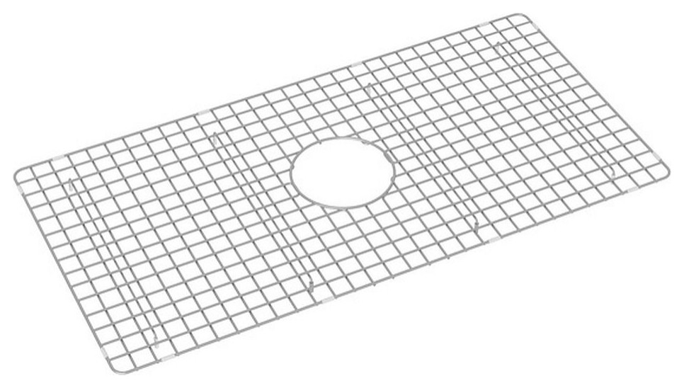 Rohl Stainless Steel Kitchen Sink Grid Contemporary Kitchen Sink