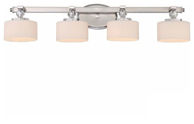 quoizel dw8604led downtown 4 light bathroom vanity light brushed nickel contemporary bathroom vanity - Quoizel Bathroom Lighting quoizel dw8604led downtown 4 light bathroom vanity light brushed nickel contemporary bathroom vanity - Quoizel Bathroom Lighting