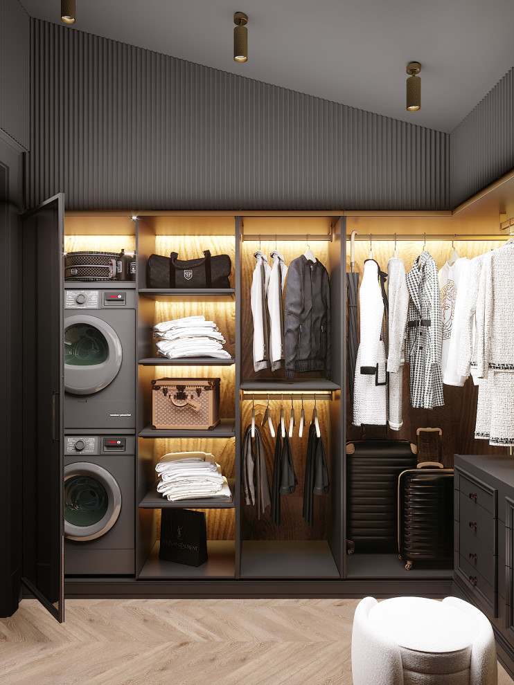 Гардеробная из проекта частного дома