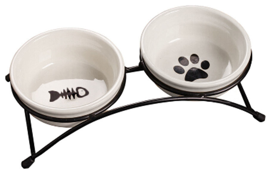 raised ceramic dog bowls