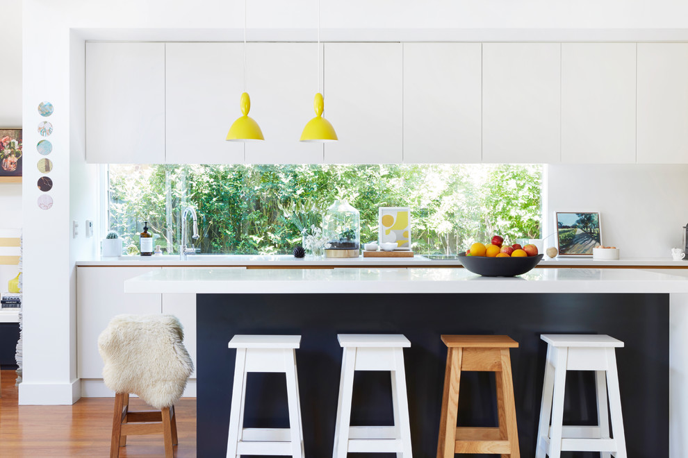 Design ideas for an eclectic kitchen in Sydney.