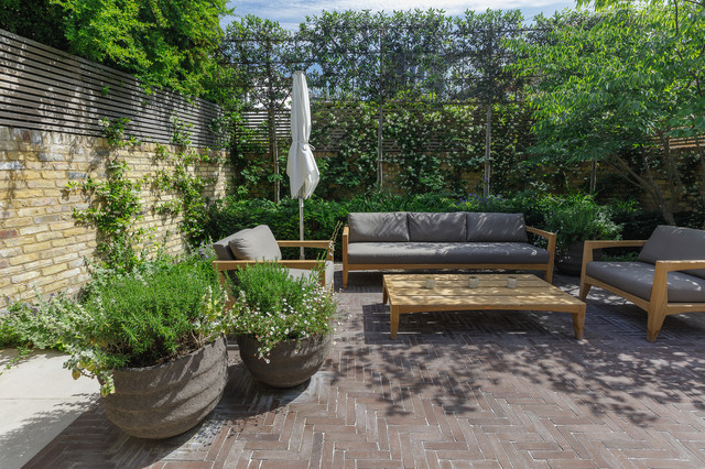 Courtyard Garden Design nyklassisk-uteplats