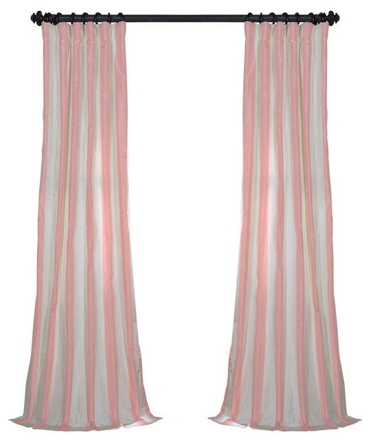 Annabelle Fauxsilk Taffeta Stripe Curtain Single Panel