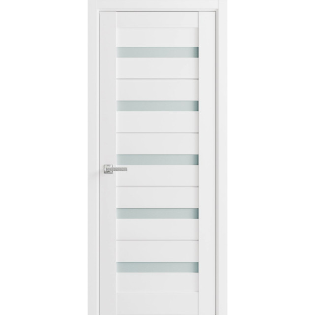 French Door Frosted Glass, Quadro 4445 White, 28