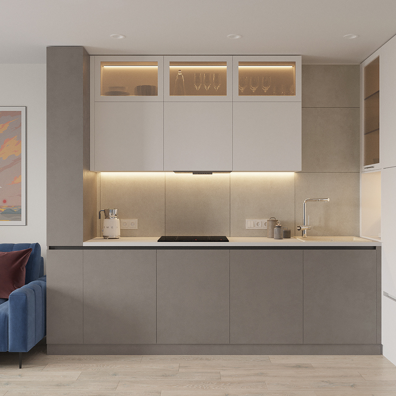 Дизайн-проект квартиры 37,74 кв.м. г.Томск ЖК Северный парк