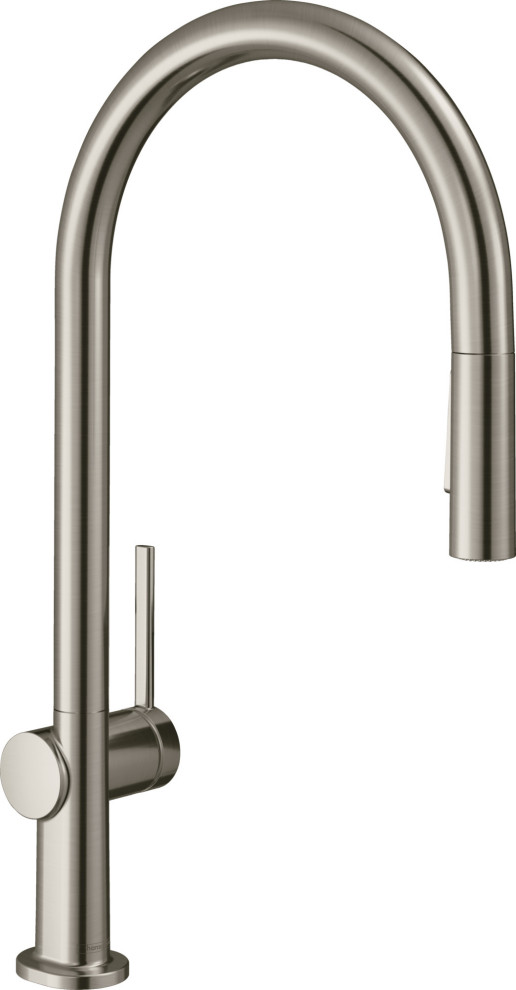 Hansgrohe 72801 Talis N 1.75 GPM 1 Hole Pull Down Kitchen Faucet - Steel Optic