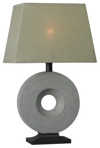 Kenroy Home 32186 Neolith Outdoor Table Lamp in Concrete Finish