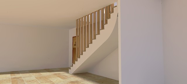 Garde corps bois trendy-trappe