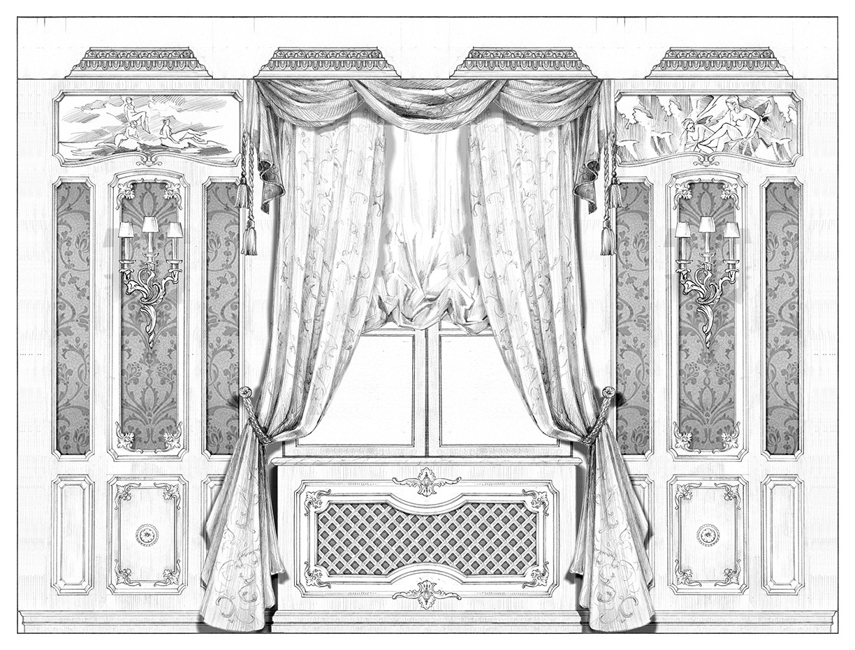 Акварельные эскизы. Загородный дом в Екатеринбурге.