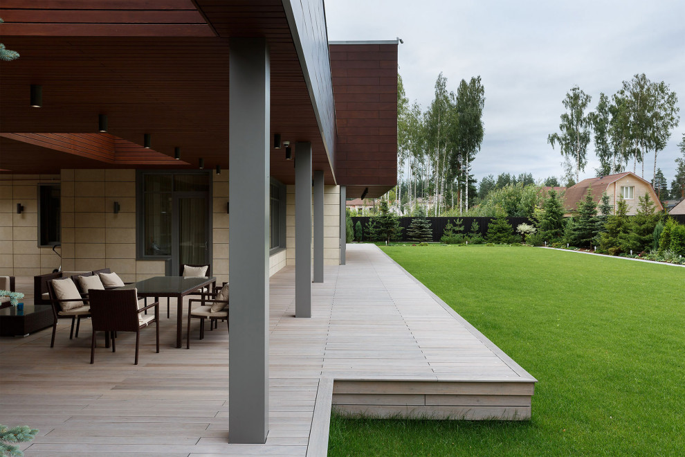 Коттедж с плоской кровлей