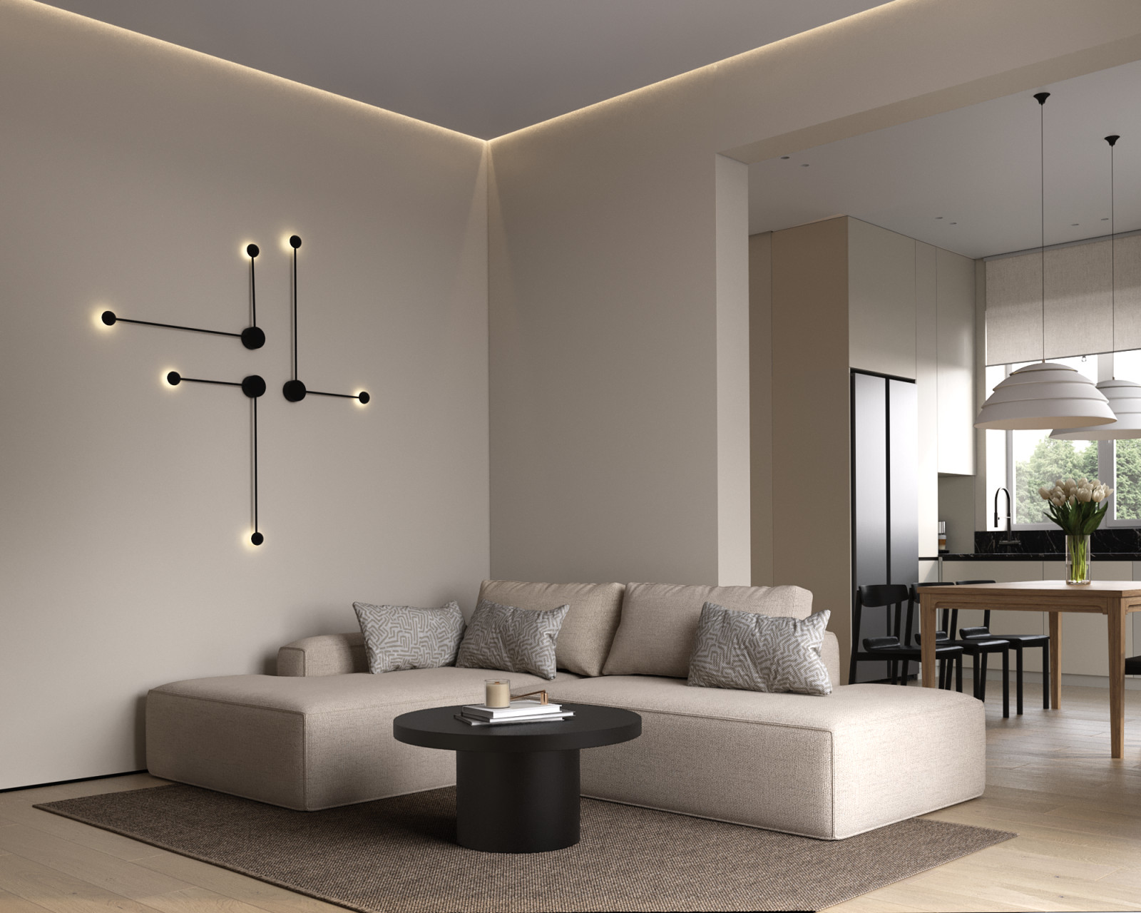 Коттедж в Мытищах, д. Шолохово — современный стиль с элементами минимализма