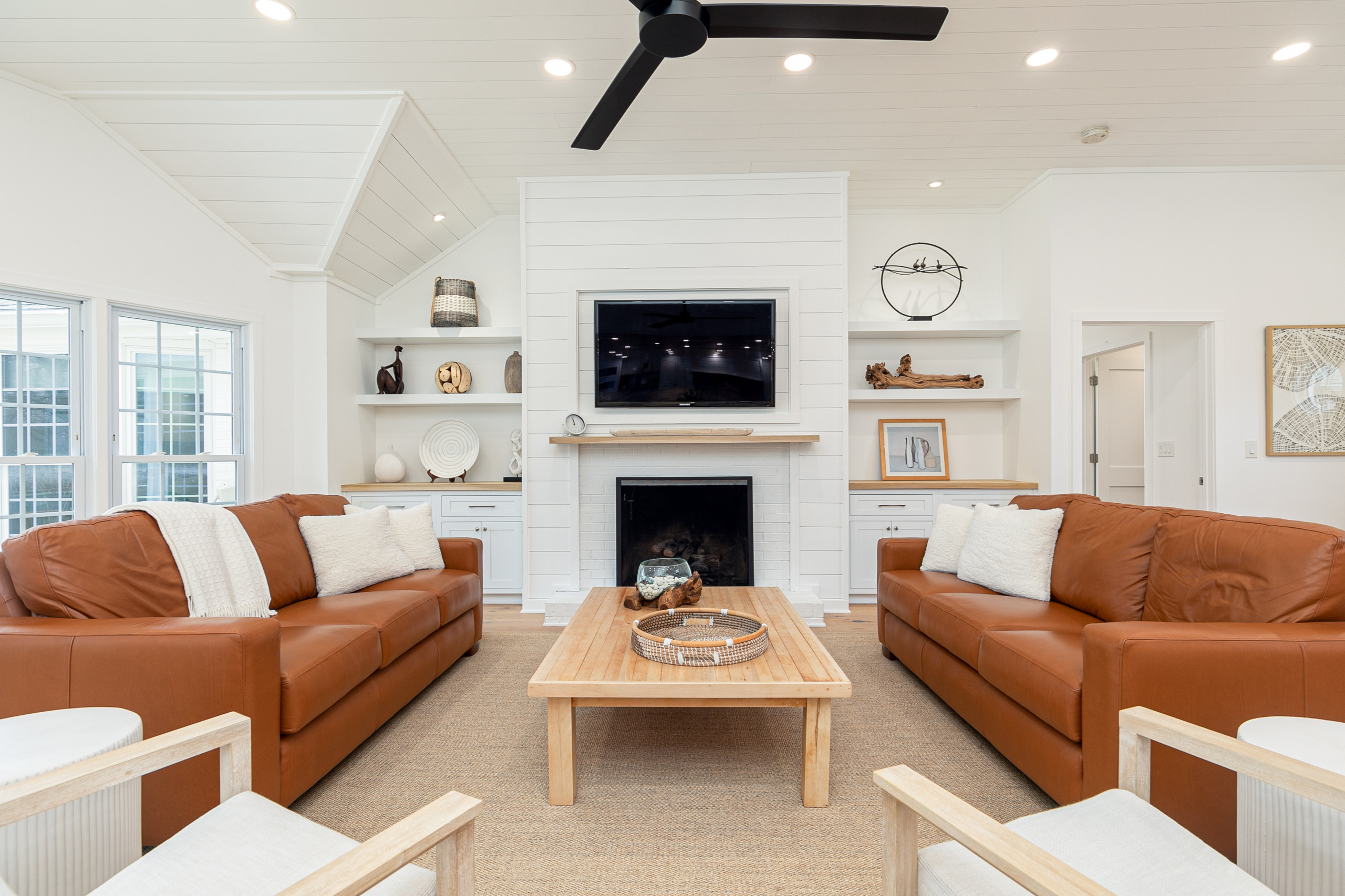 Open Vaulted Living Room