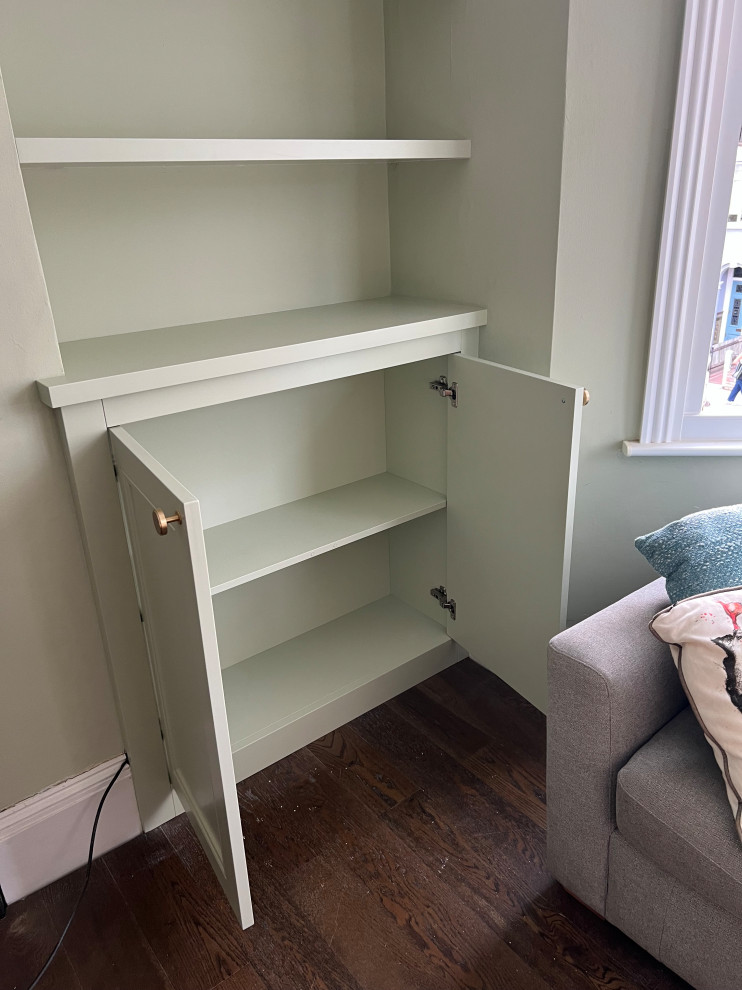 Alcove Chimney Sides Units and Loft Slopped Built In Unit