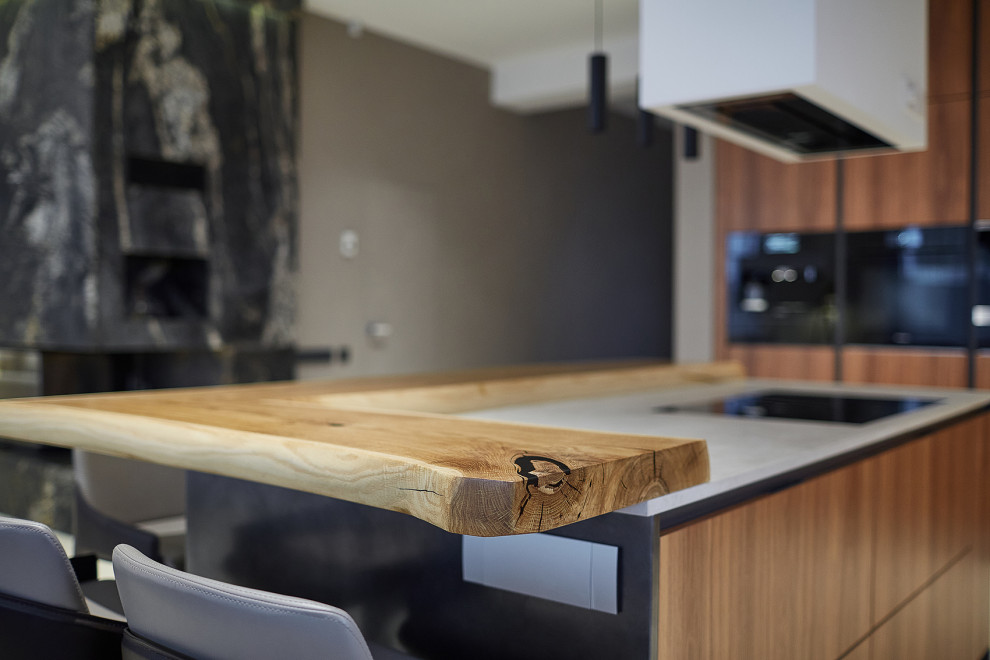 Кухня-гостиная в стиле минимализм