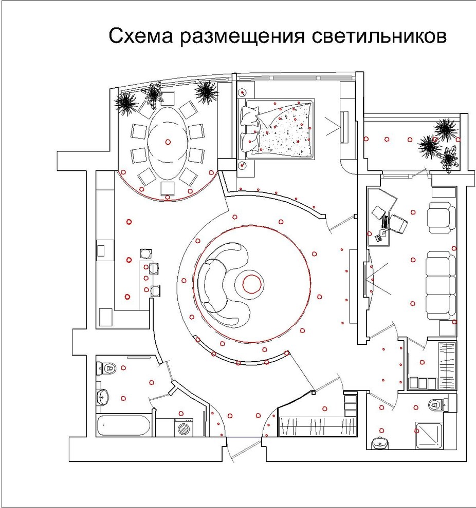 Интерьер квартиры на Воронцовских прудах в Москве