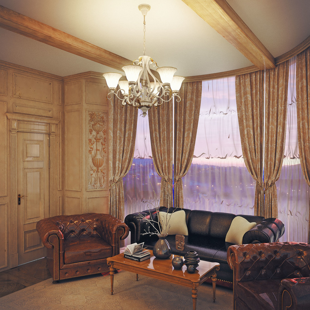 Гостиная в кофейных тонах