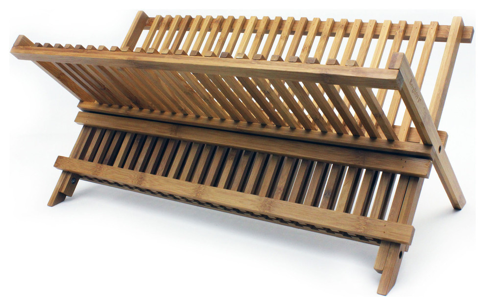 Bamboo Plate Rack Transitional Plate Stands And Hangers by