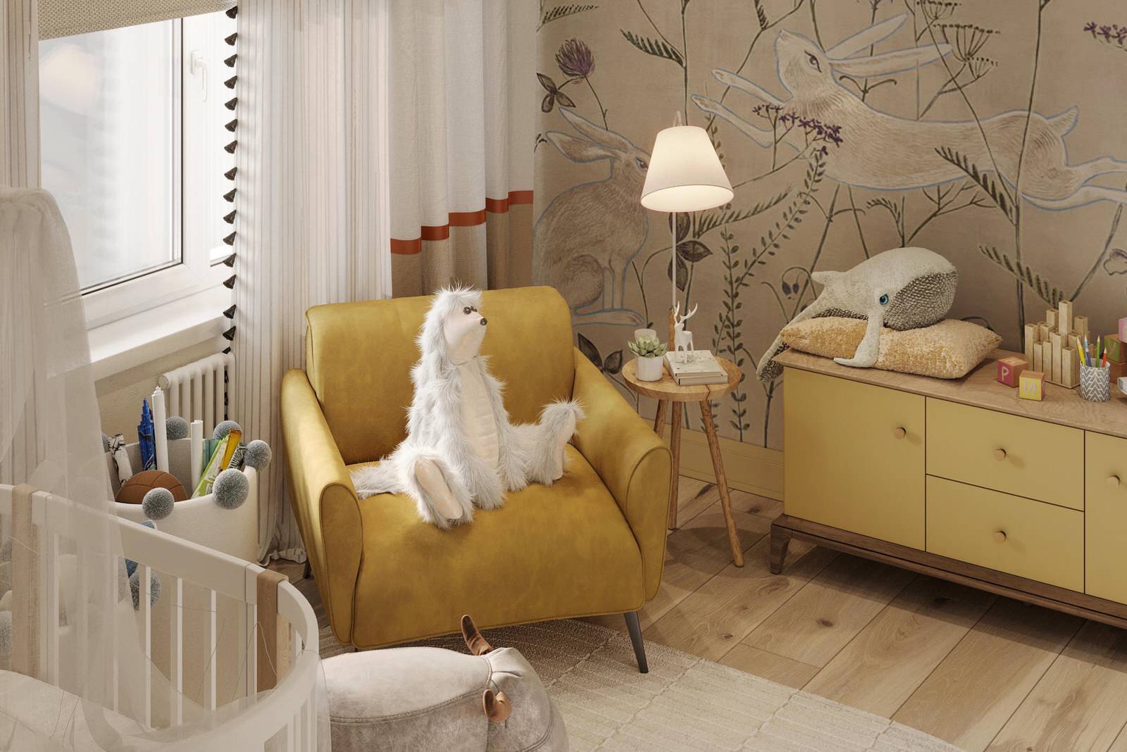 Дизайн интерьера квартиры в скандинавском стиле в ЖК "Московские ворота II"