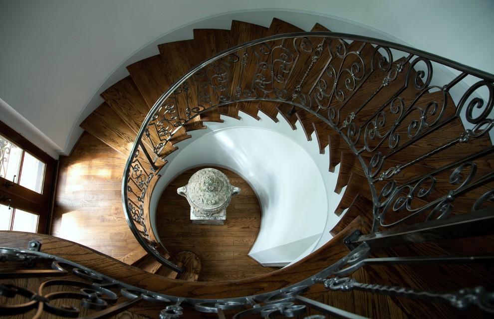 This is an example of a transitional staircase in Houston.