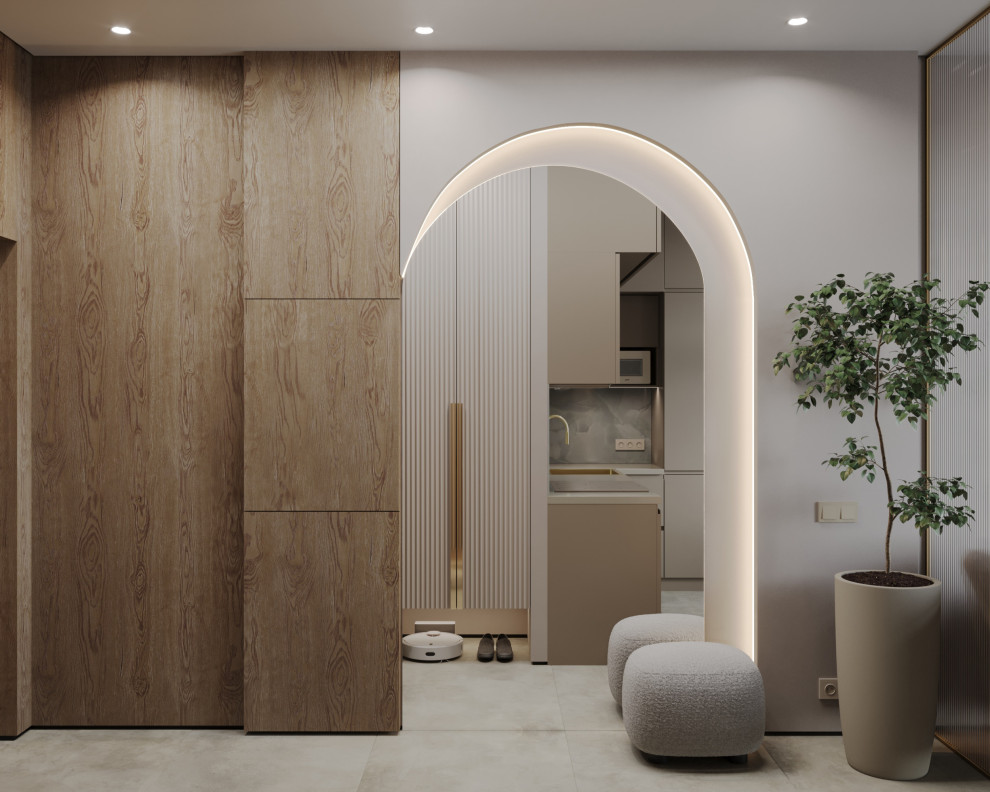 Дизайн интерьера однокомнатной квартиры "1к. квартира в ЖК Russian Design Distri