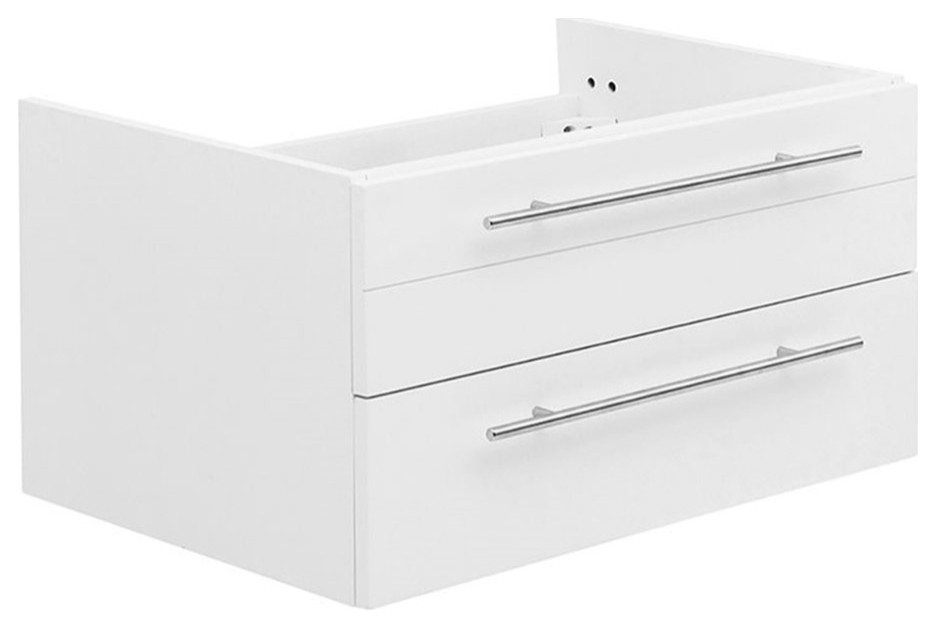Fresca Lucera 30" Undermount Sink Solid Wood Bathroom in White