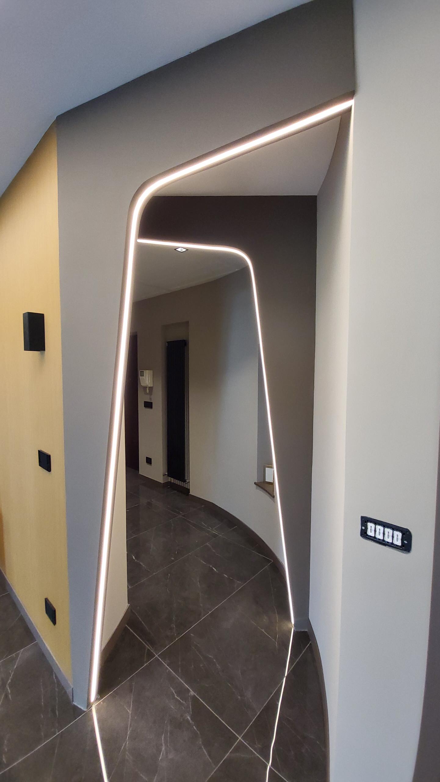 Ristrutturazione attico a Caserta: interior design contemporaneo su misura