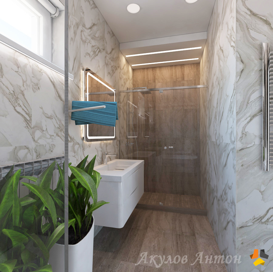 Дизайн-проект интерьера коттеджа 250 кв.м.