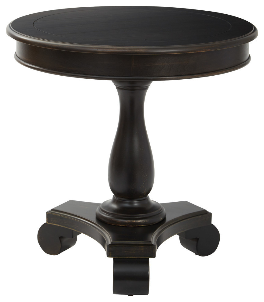Avalon Round Accent Table Traditional Side Tables And End Tables