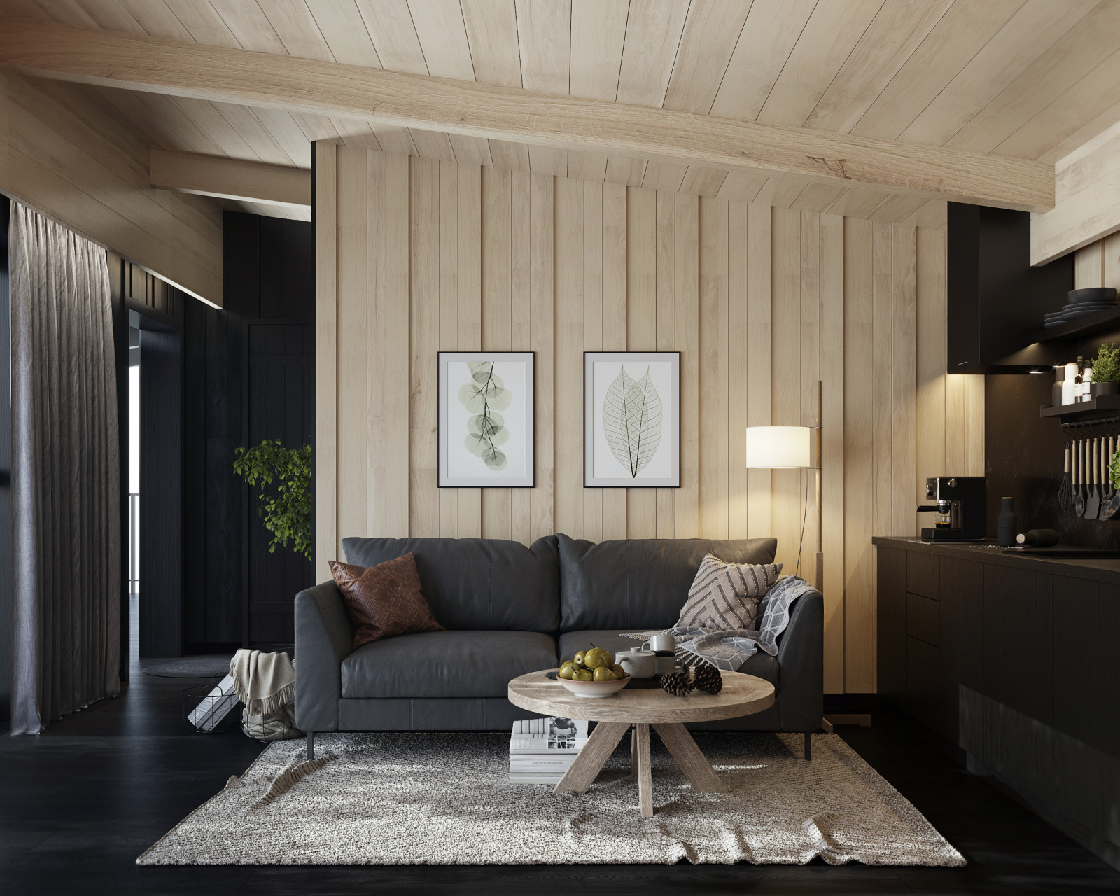 Гостевой дом с камином