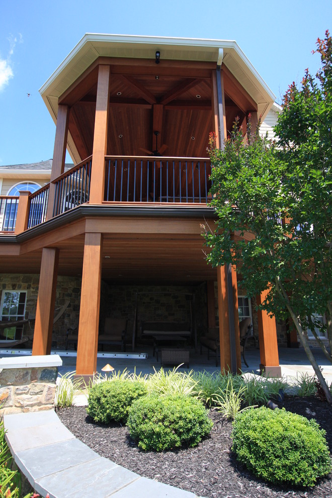Inspiration for a backyard deck remodel in Baltimore