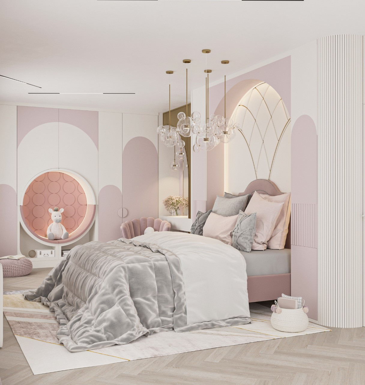 Gentle girl's bedroom