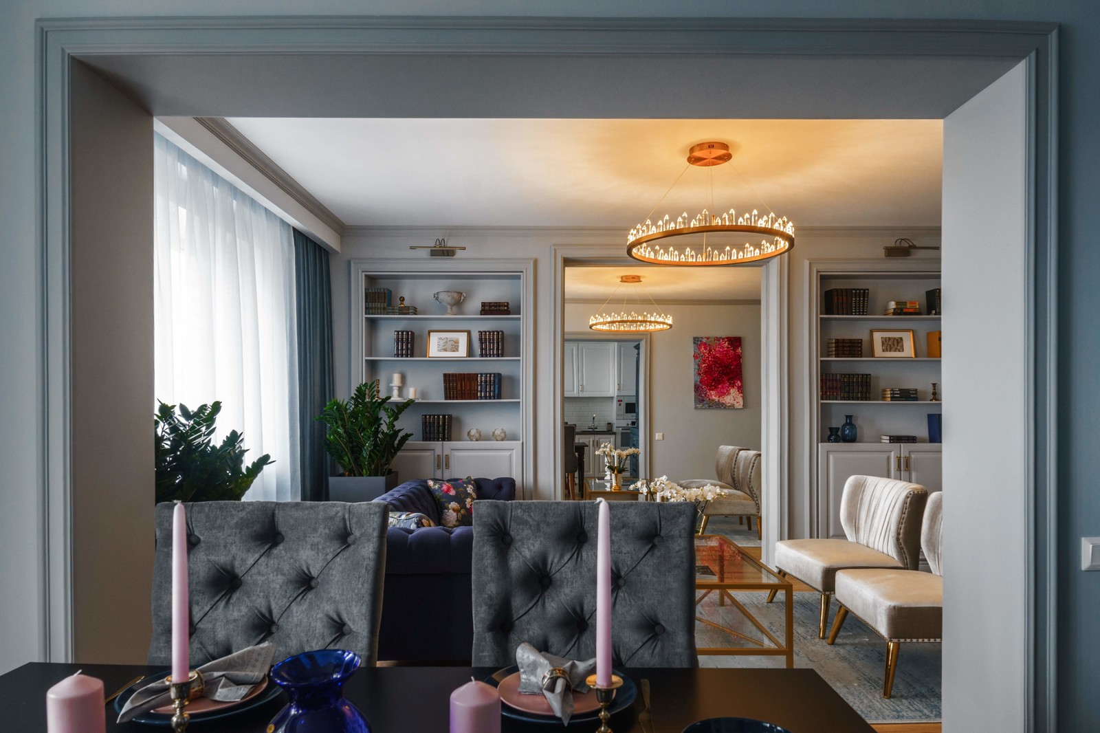 Квартира серого цвета с розовым. г.Димитровград .