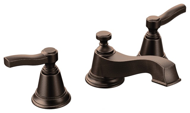 Moen Rothbury 2-Handle Low Arc Bathroom Faucet, Oil Rubbed Bronze