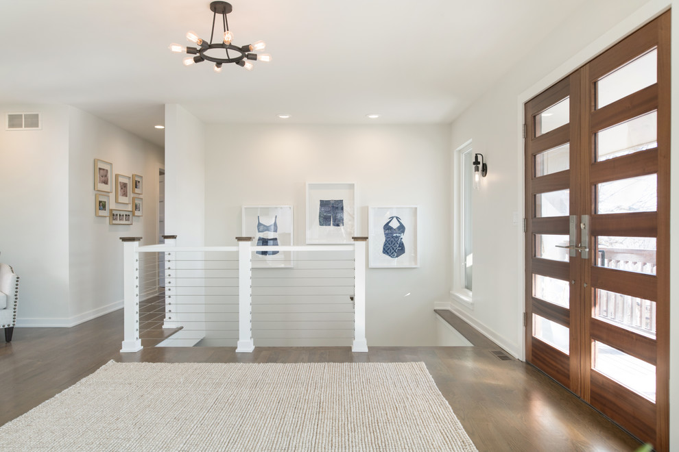 This is an example of a transitional entryway in Kansas City.