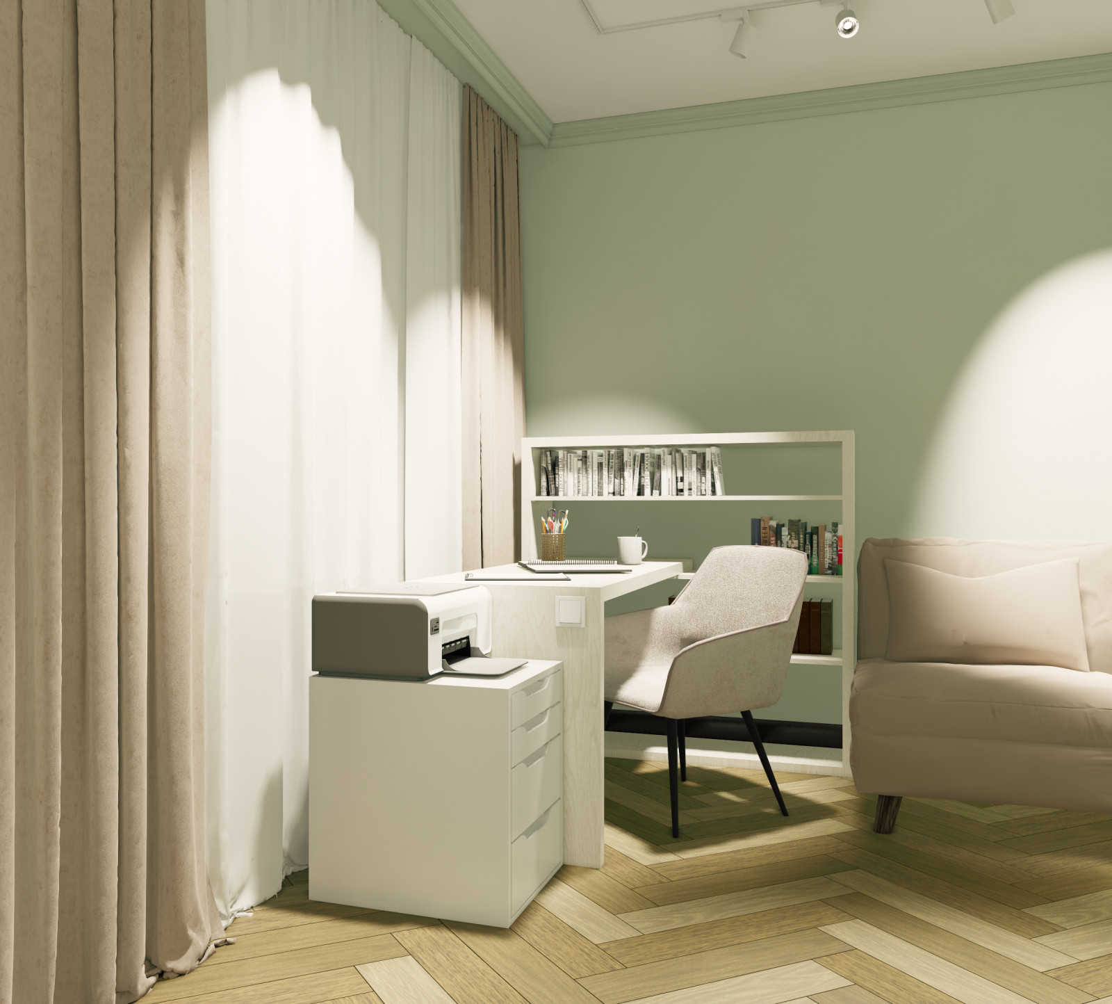 Однокомнатная квартира с элементами ретро.