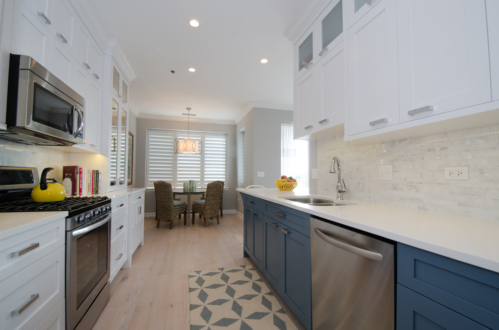 Inspiration for a transitional kitchen remodel in Chicago