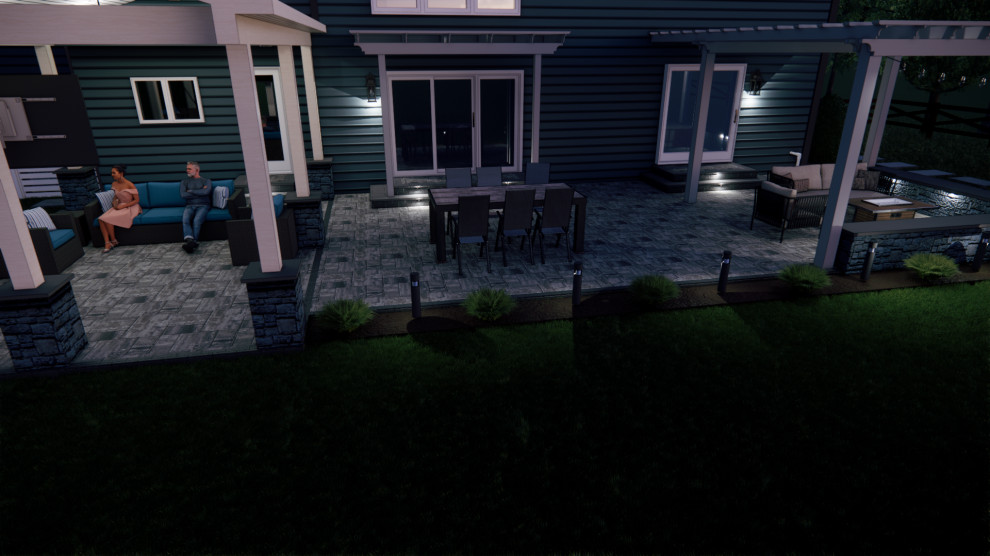 Fairfax Station Outdoor Living 3D Design Rendering Service