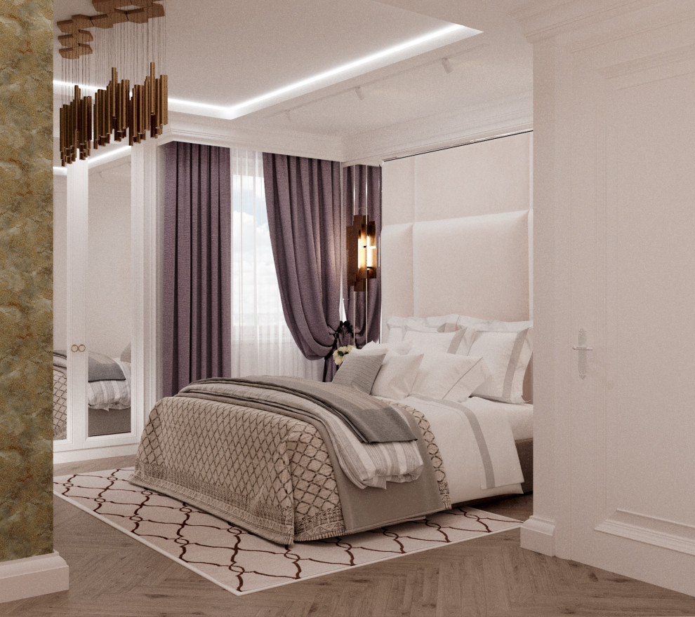 Спальня, современная классика, 2019