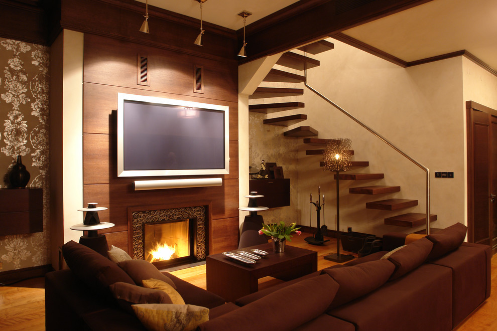 Inspiration for a contemporary basement in Other.
