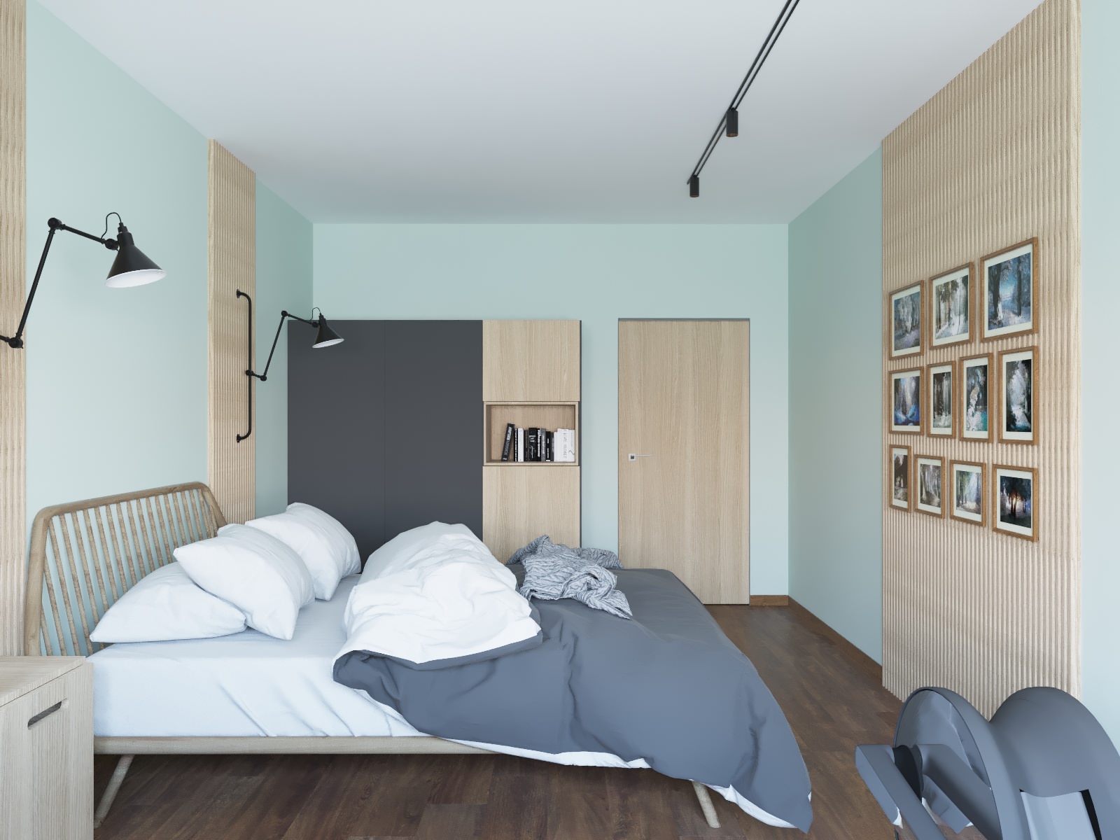 Лофт с абстракцией