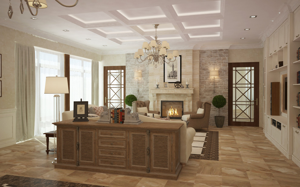 Интерьер особняка в традиционном стиле