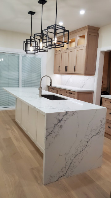 White oak kitchen kueche