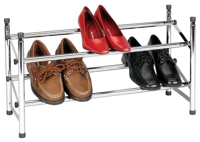 Stackable Shoe Rack w Locking Mechanism - Contemporary - Shoe Storage ...