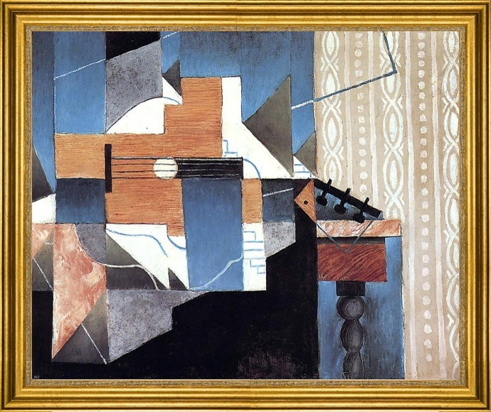 Juan Gris-16"x20" Framed Canvas