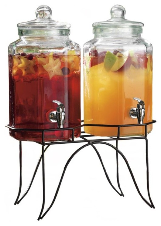 Iced Tea Drink Dispensers, Set of 2