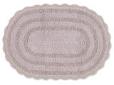 DII Cameo Blue Small Oval Crochet Bath Mat