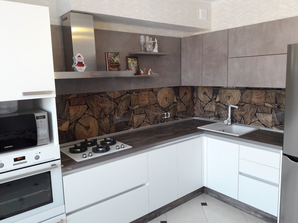 Современный стиль с древесными фактурами